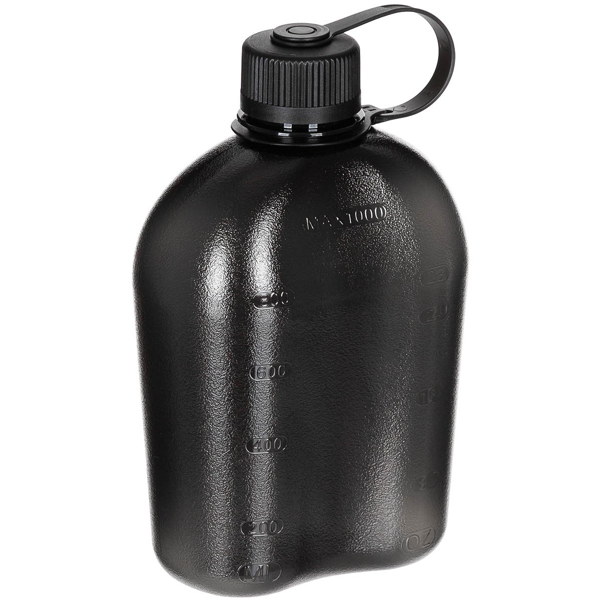 Feldflasche GEN II 1 l BPA-frei schwarz-transparent