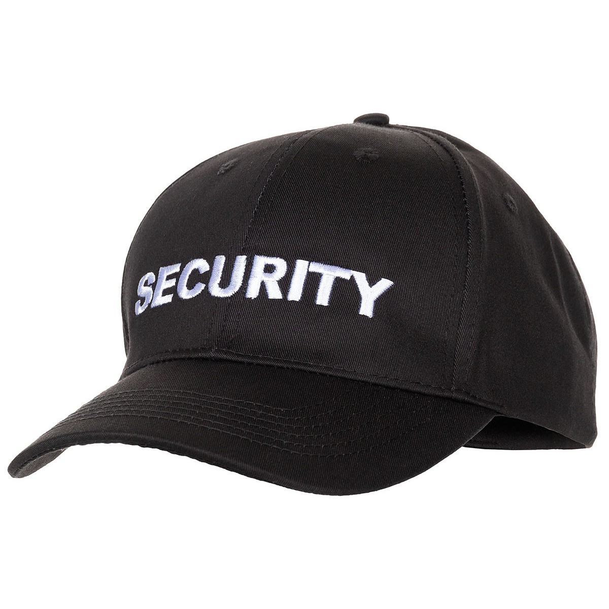 Cap schwarz bestickt Security