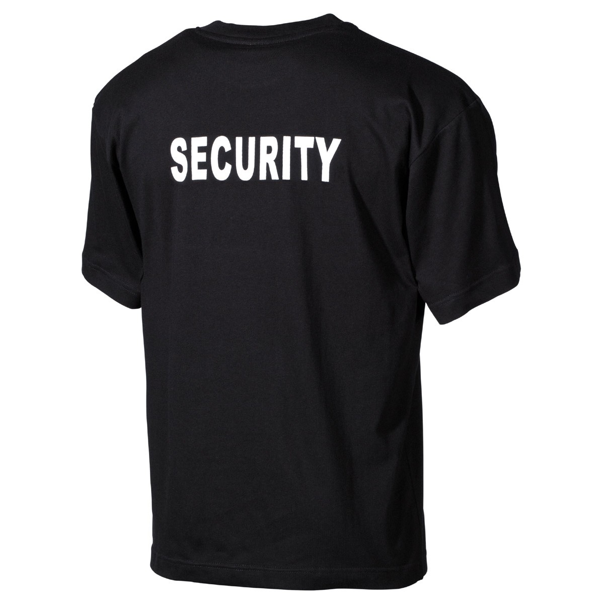 T-Shirt schwarz Security bedruckt